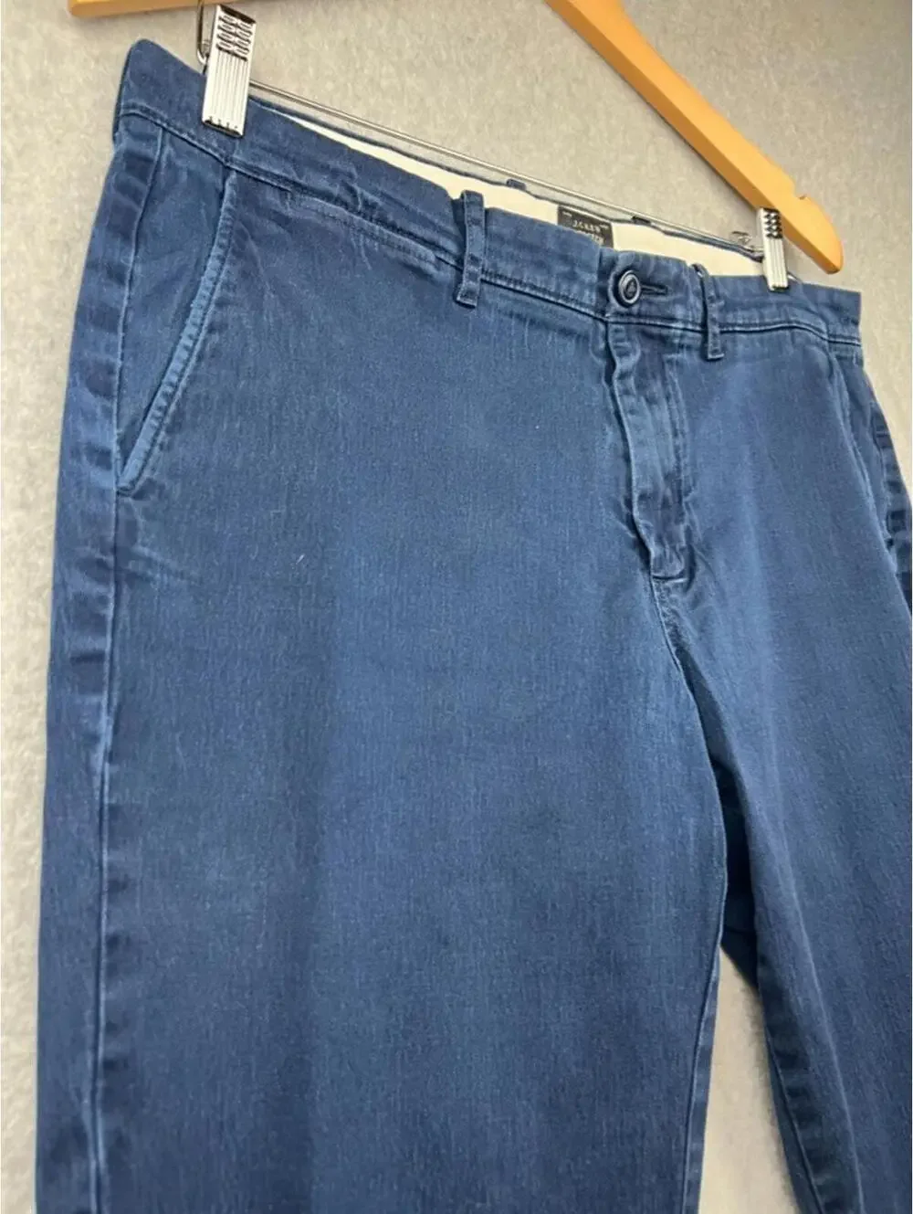 J.Crew Chino Stretch Pants Mens Straight Fit 34W x 34L Casual Coastal